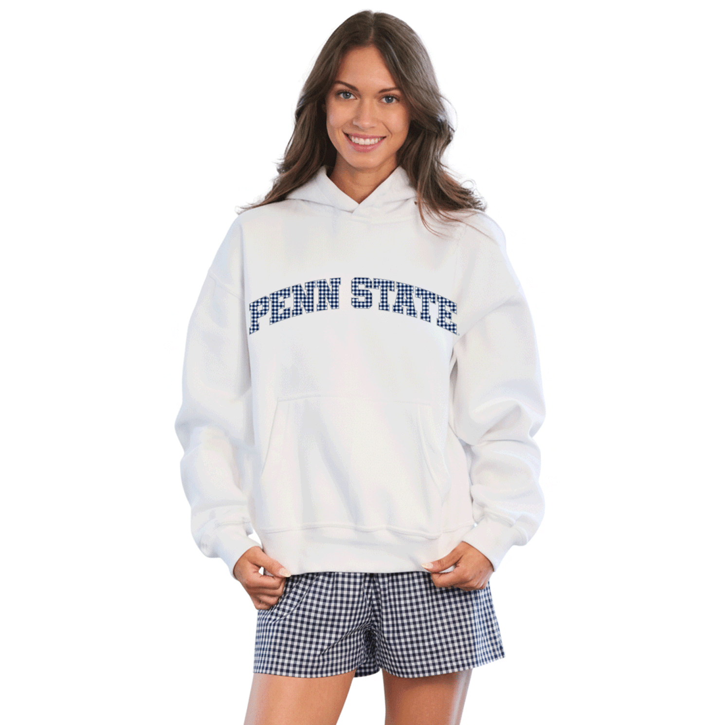 Penn State Gingham Hoodie