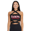 Tampa Spartans Black Multi Way Bandeau Top