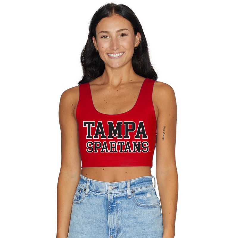 Tampa Spartans Red Crop Top