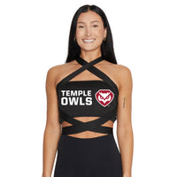 Temple Owls Black Multi Way Bandeau Top