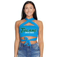 Tulane Light Blue Multi Way Bandeau Top