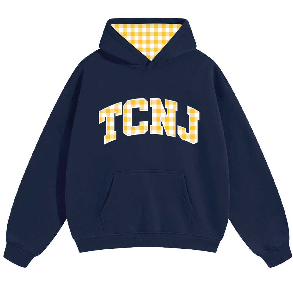 TCNJ Gingham Hoodie