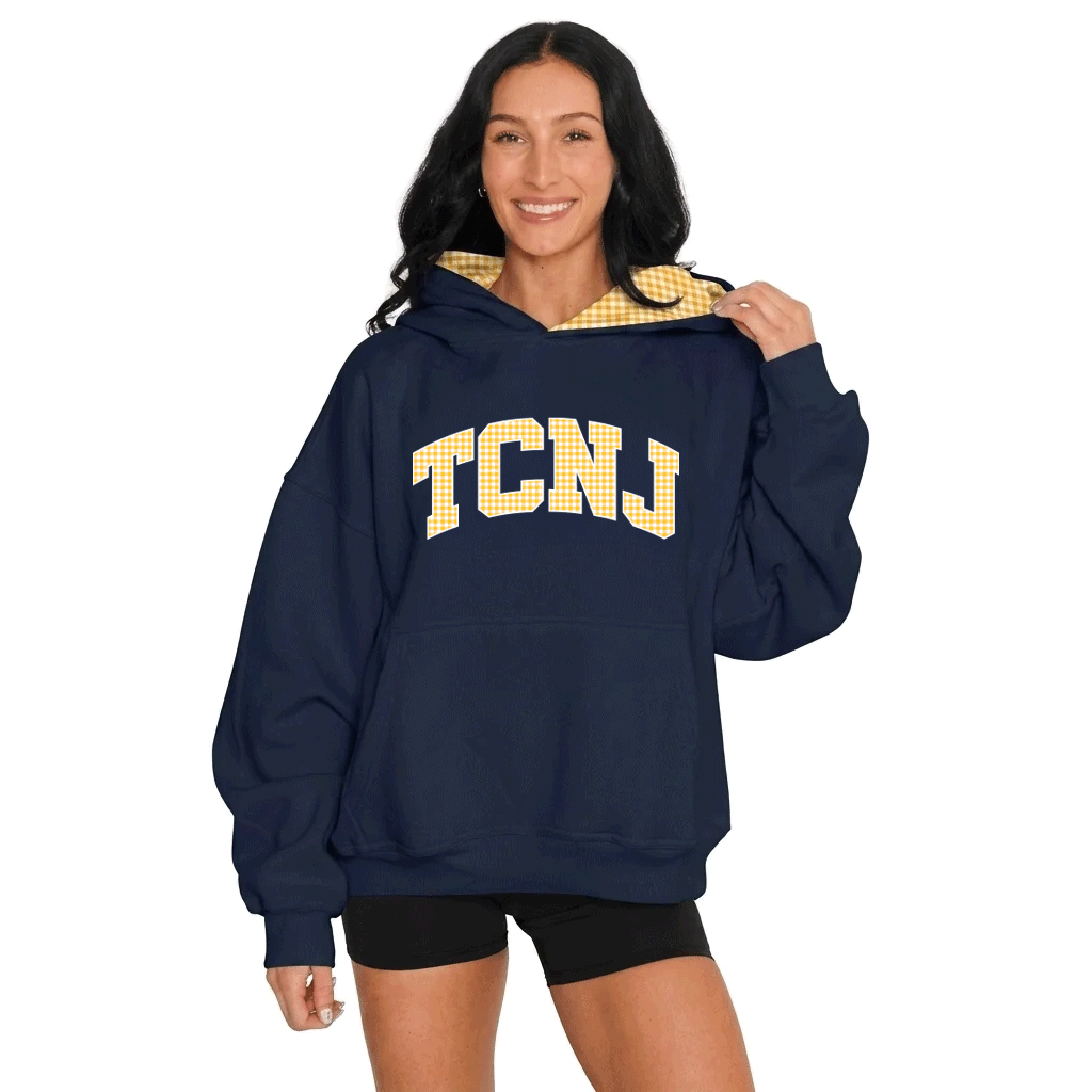 TCNJ Gingham Hoodie