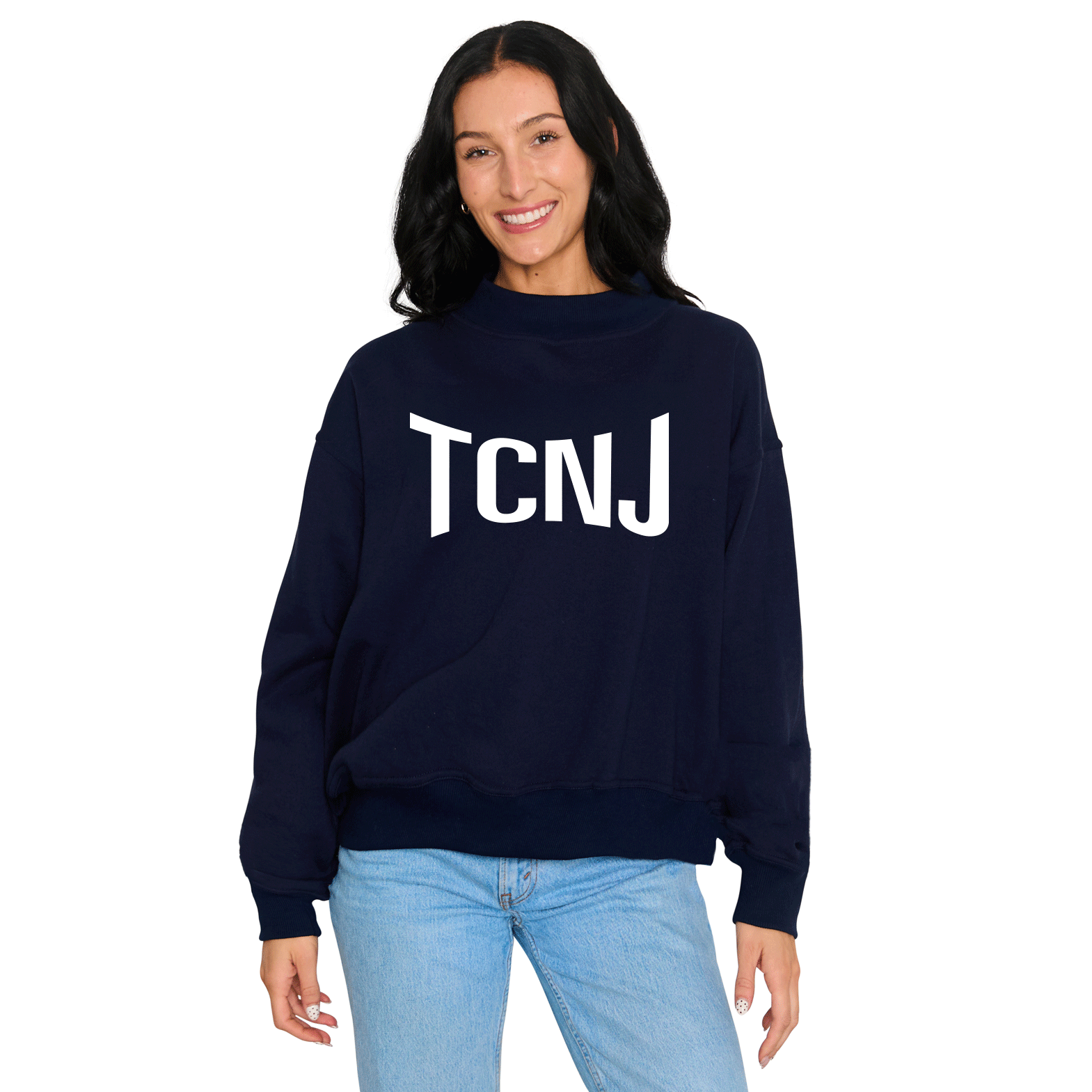 TCNJ Mock Neck Sweatshirt