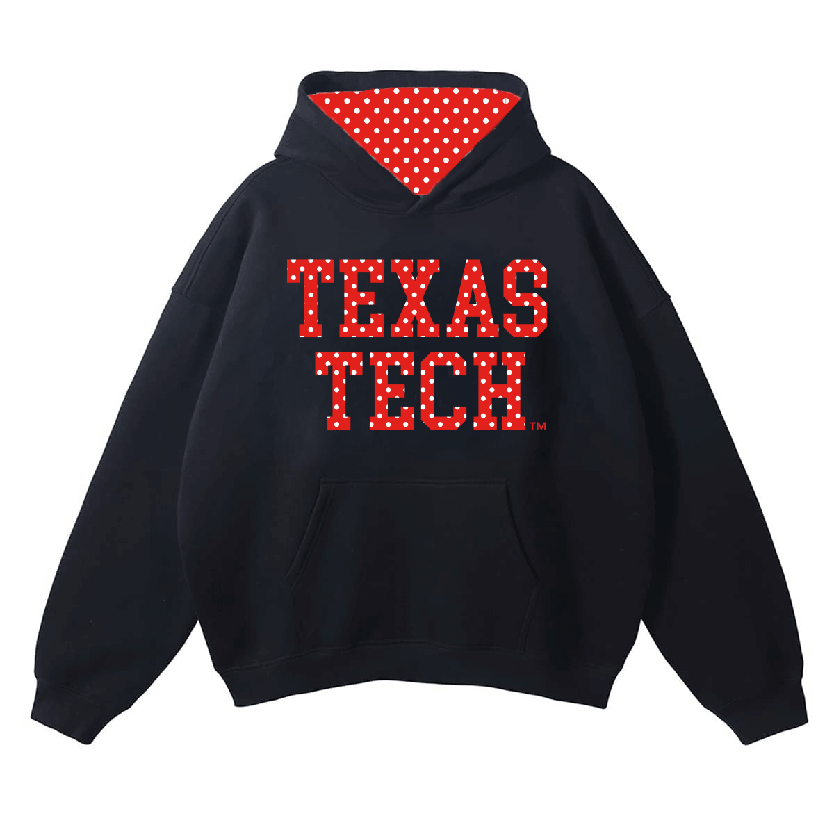 Texas Tech Polka Dot Black Hoodie
