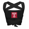 Temple Owls Black Multi Way Bandeau Top
