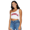 Temple Owls White One Shoulder Top