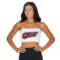 Temple Owls White Bandeau Top