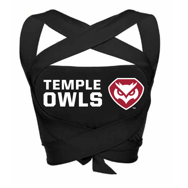 Temple Owls Black Multi Way Bandeau