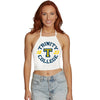 Trinity College White Halter Top