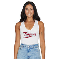 Troy University White Bodysuit