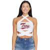 Troy University White Multi Way Bandeau Top