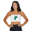Tulane White Bandeau Top
