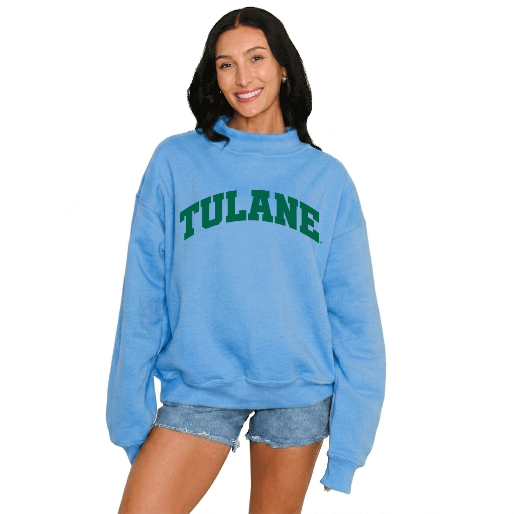 Tulane Mock Neck Sweatshirt