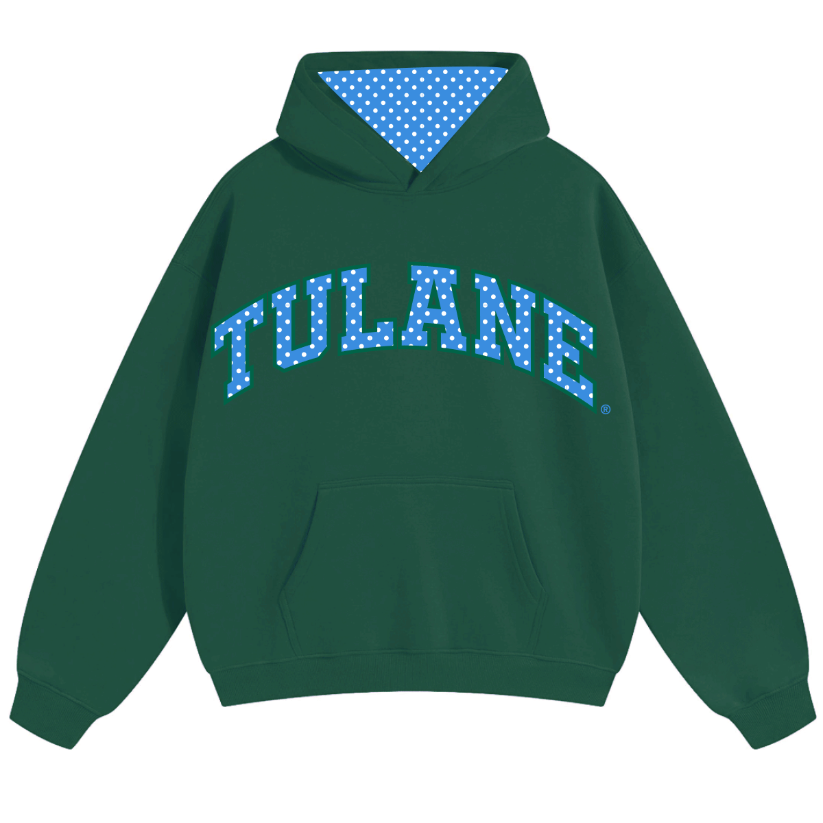 Tulane Polka Dot Hoodie