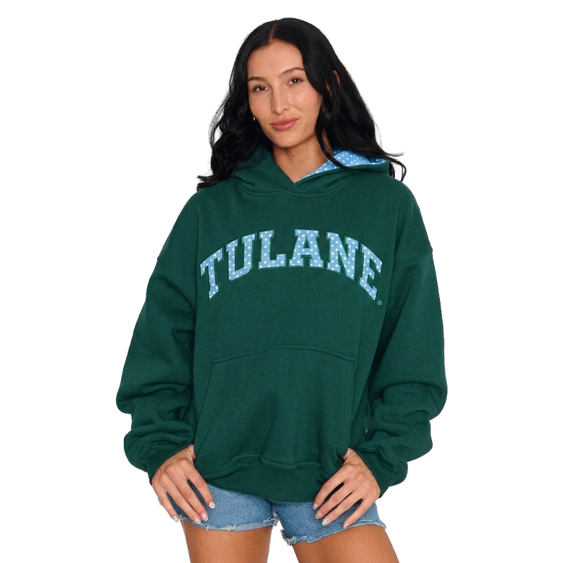 Tulane Polka Dot Hoodie