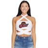 Temple Owls White Multi Way Bandeau Top