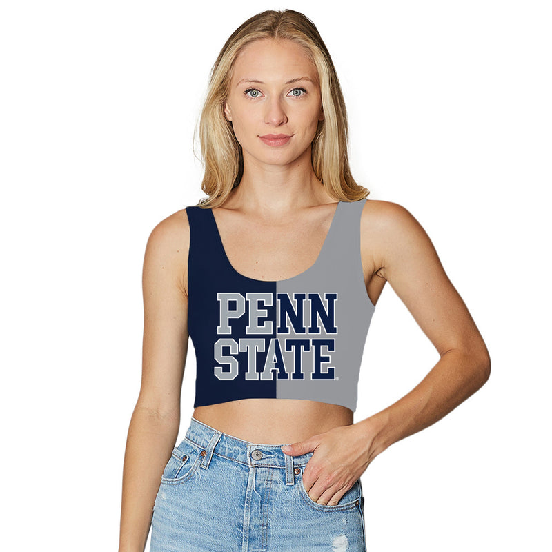 Penn State Two Tone Crop Tank Top