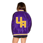 University at Albany Satin Letterman Bomber Jacket