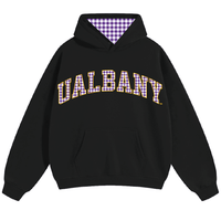 University at Albany Gingham Hoodie