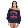 UConn Off the Shoulder Sweatshirt