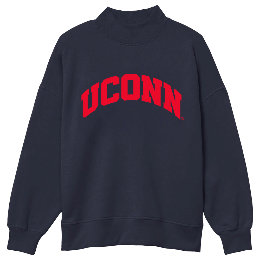UConn Mock Neck Sweatshirt