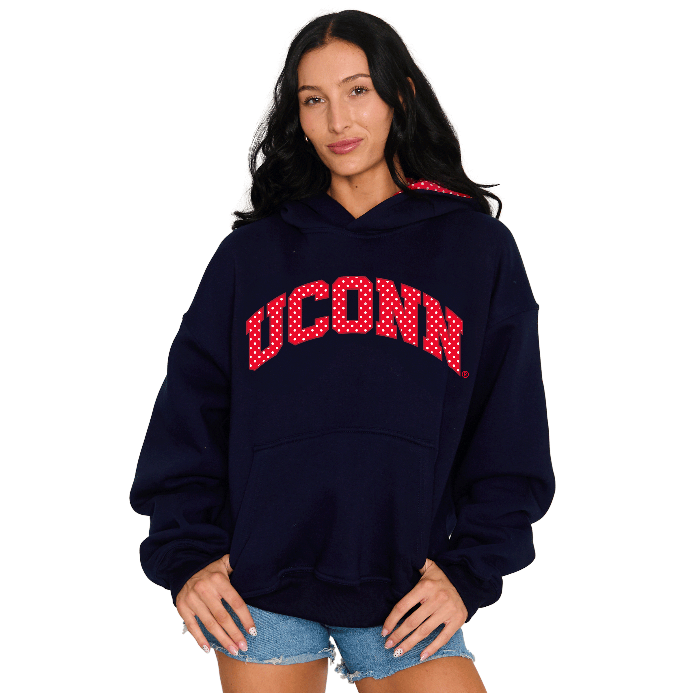 UConn Polka Dot Hoodie