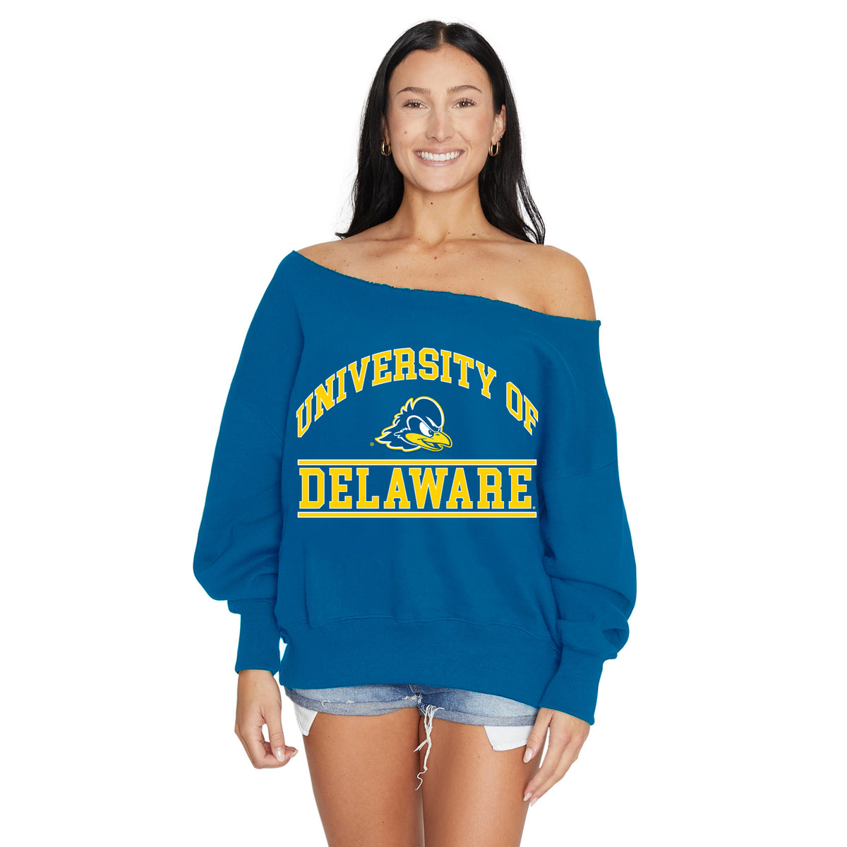 Delaware Off the Shoulder Sweatshirt – lojobands