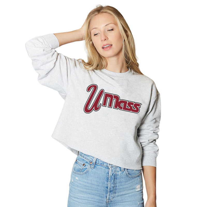 UMass Vintage Gray Crewneck