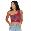 UMass Maroon One Shoulder Top