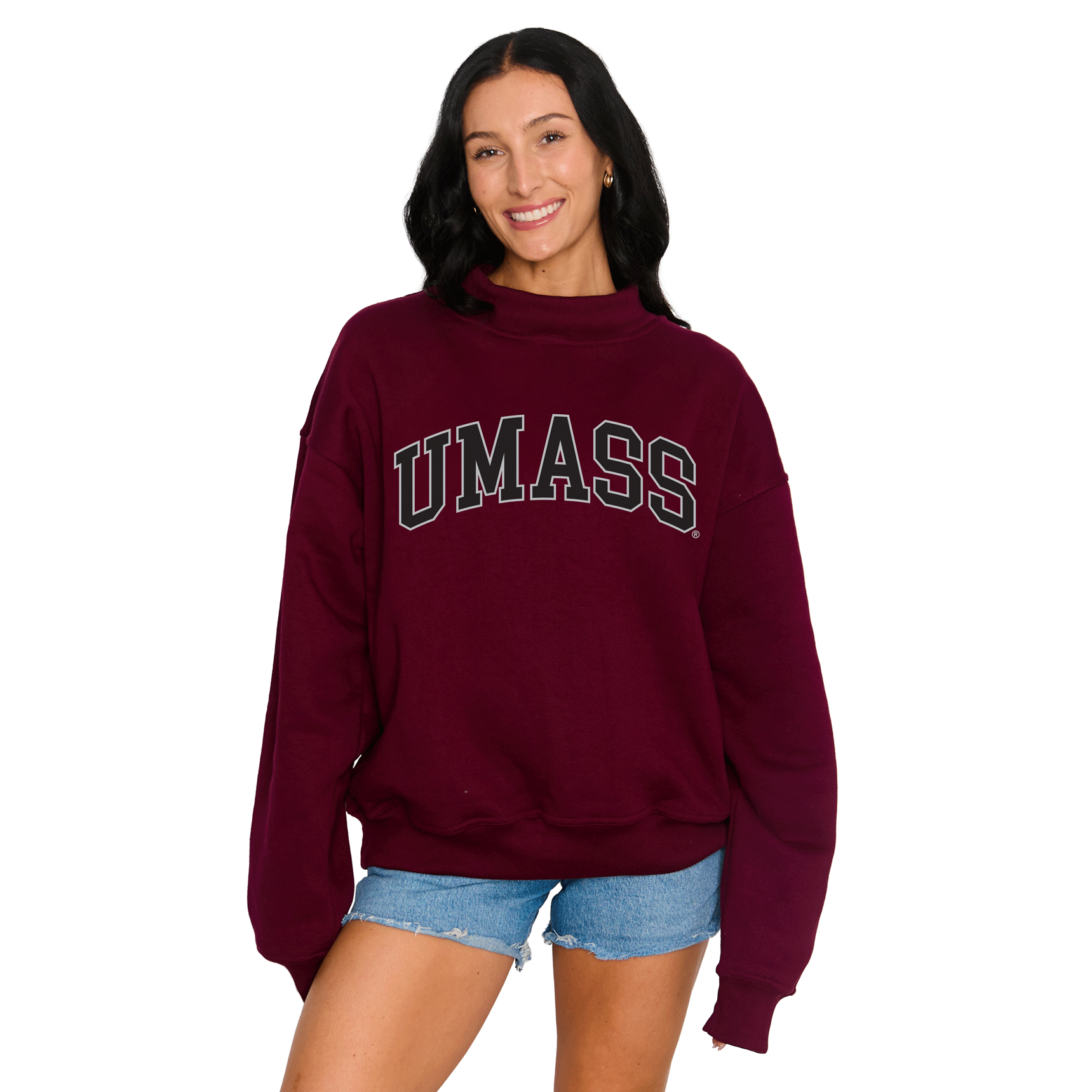 UMass Mock Neck Sweatshirt
