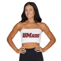 UMass White Bandeau Top