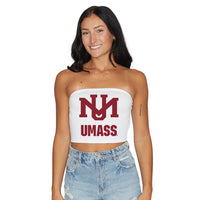 UMass Vintage White Tube Top