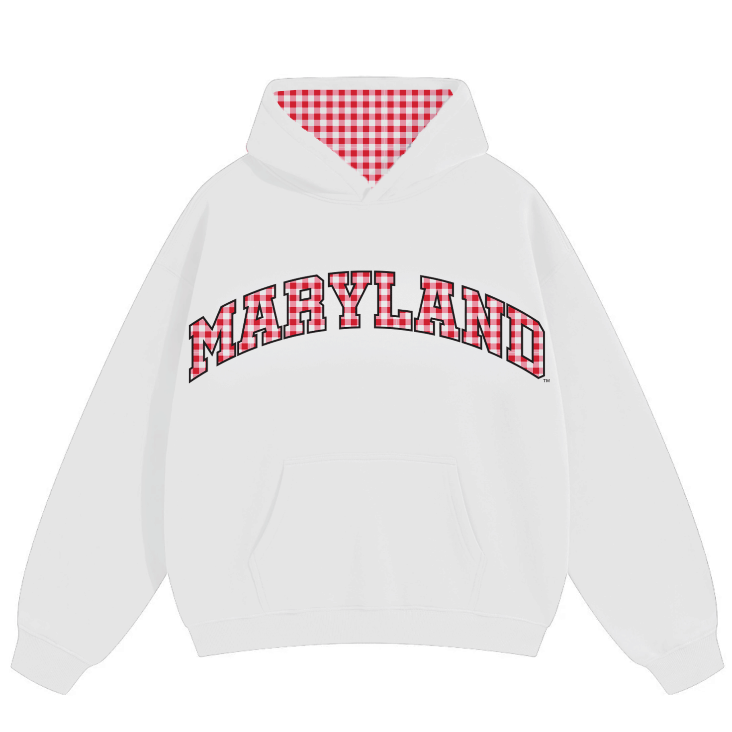 Maryland Terps Gingham Hoodie