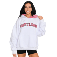 Maryland Terps Gingham Hoodie