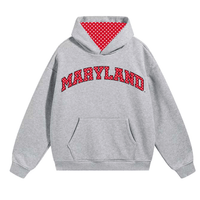 Maryland Terps Gray Polka Dot Hoodie