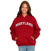 Maryland Terps Red Polka Dot Hoodie
