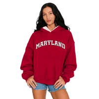 Maryland Terps Red Polka Dot Hoodie