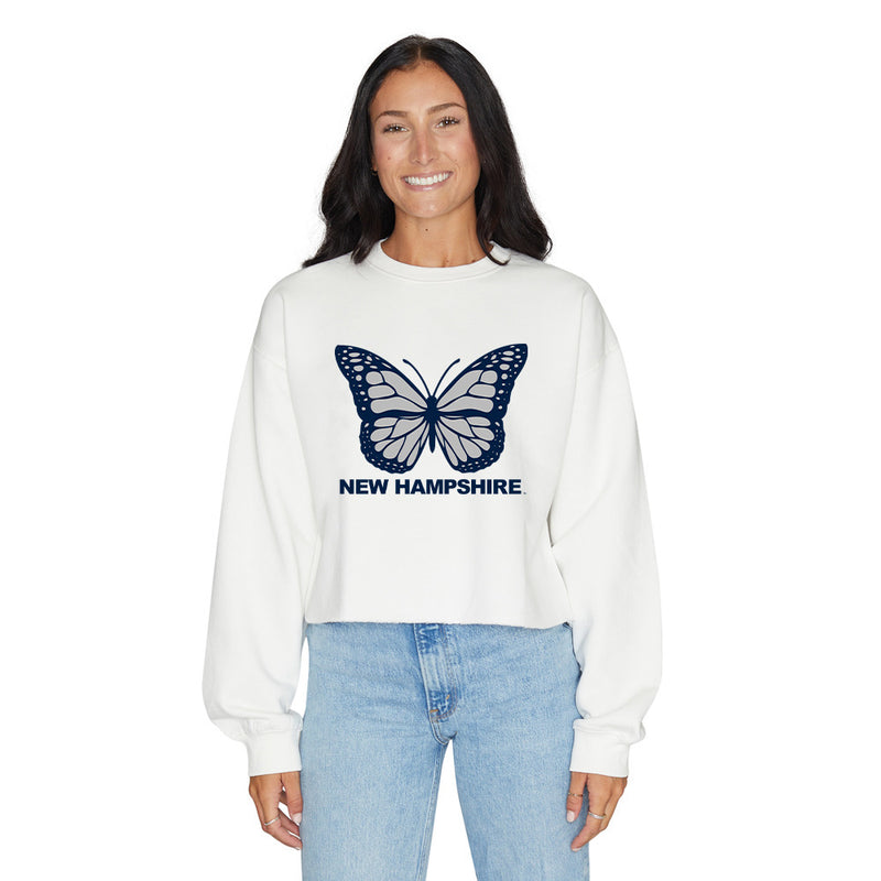 New Hampshire Wildcats Butterfly Crewneck
