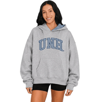 New Hampshire Gray Gingham Hoodie