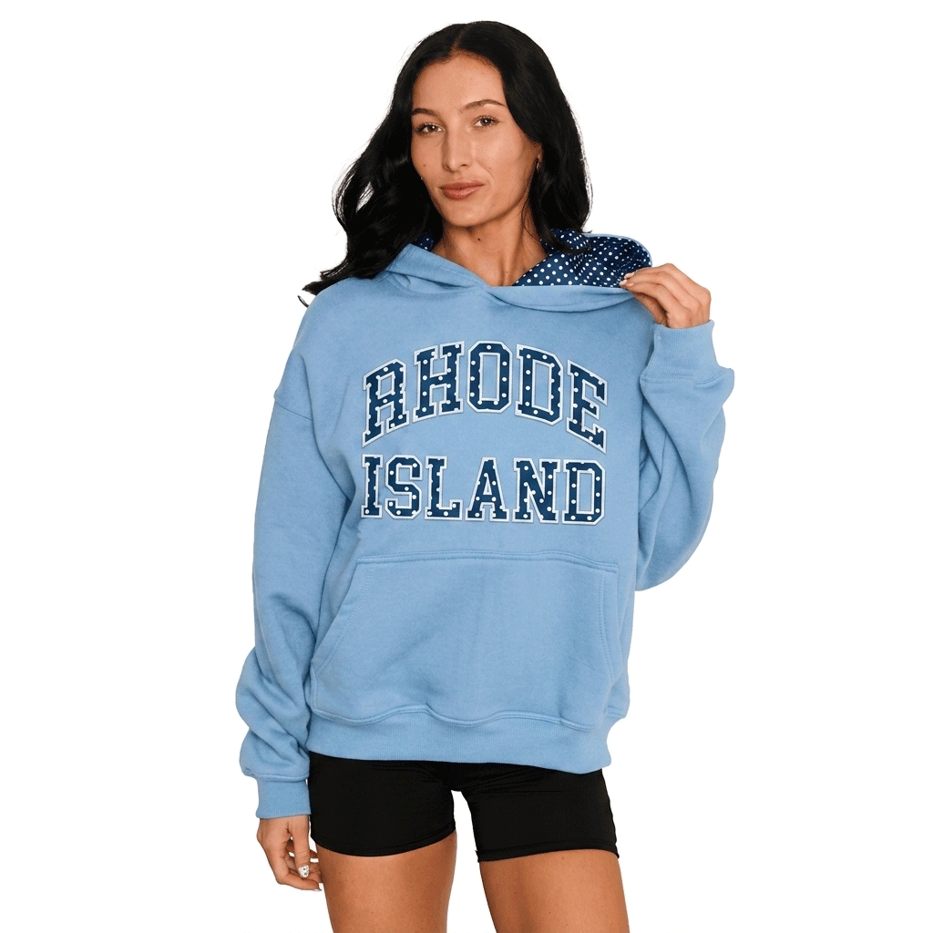 Rhode Island Rams Polka Dot Hoodie