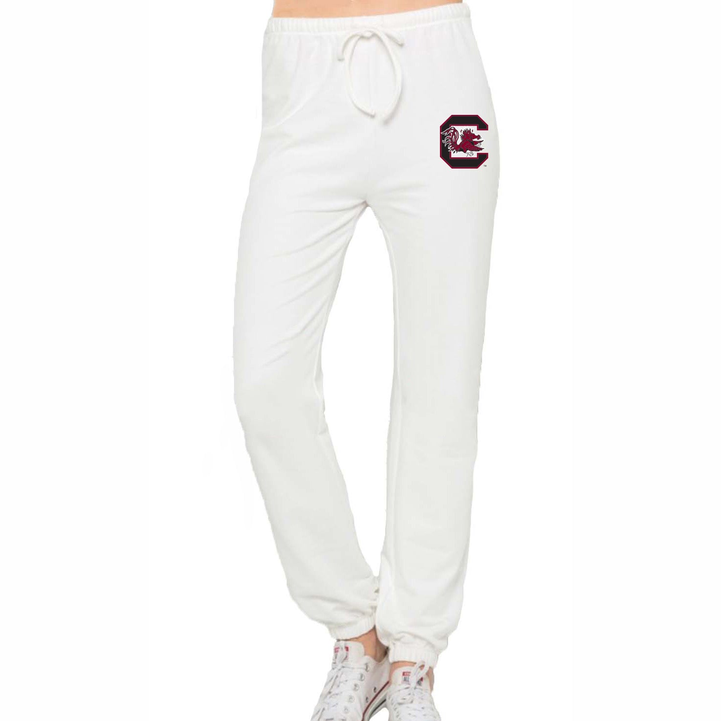 South Carolina Gamecocks White Joggers