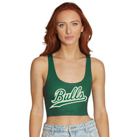 USF Green Crop Tank Top