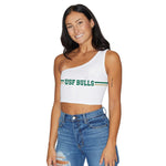 USF White One Shoulder Top