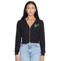 USF Waffle Knit Zip Up Hoodie