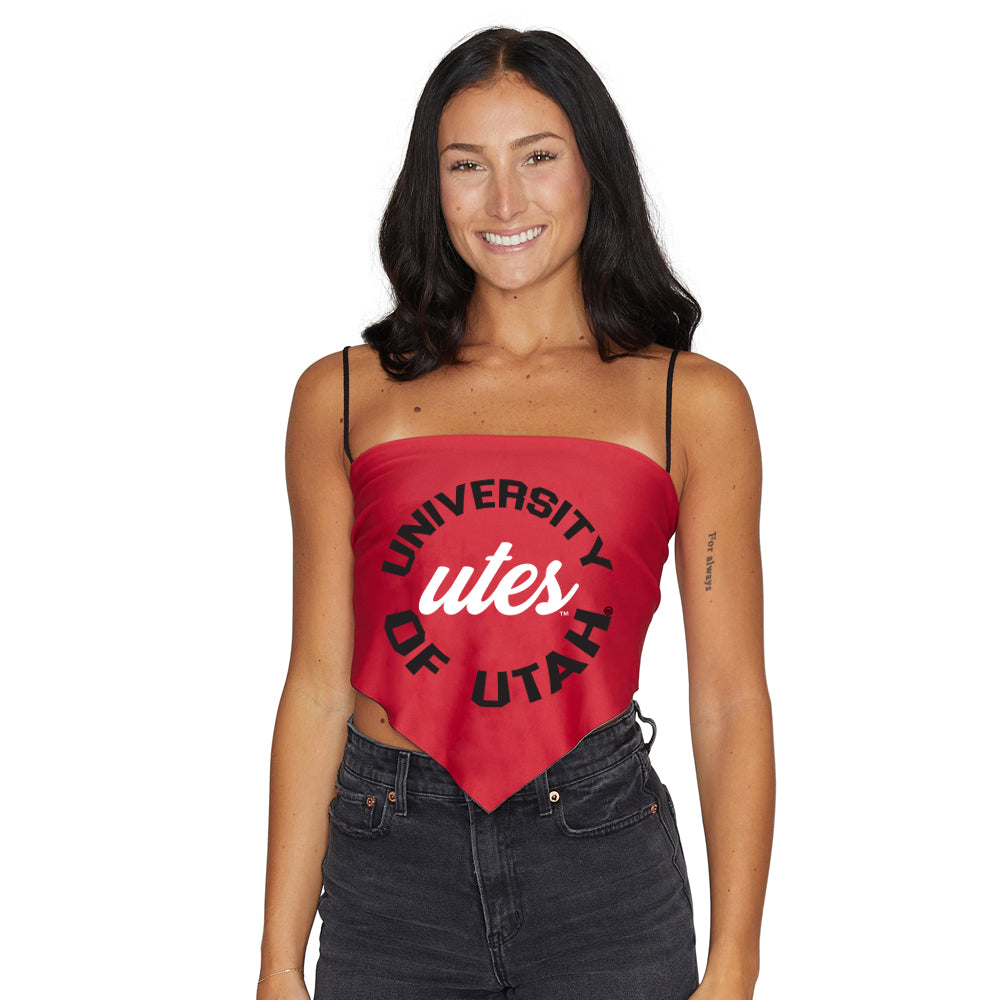 Utah Red Strap Bandana Top