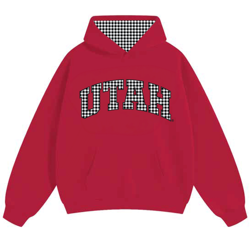 Utah Gingham Hoodie