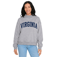 Virginia Cavaliers Gray Mock Neck Sweatshirt