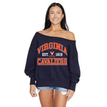 Virginia Cavaliers Off the Shoulder Sweatshirt