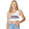 Virginia Cavaliers White One Shoulder Top